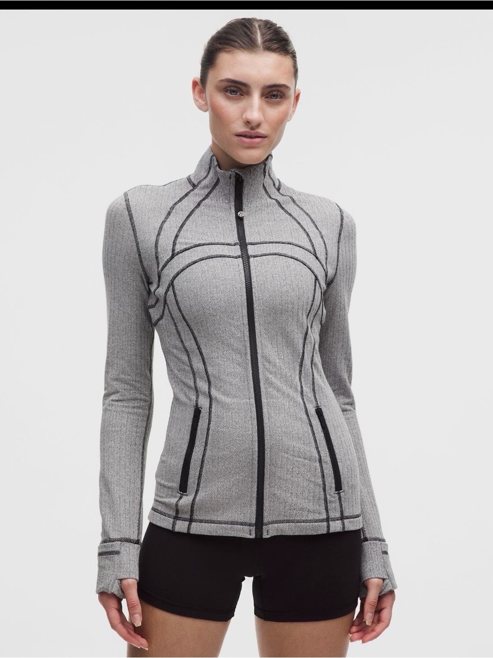 lululemon athletica Grey herringbone define Jacket